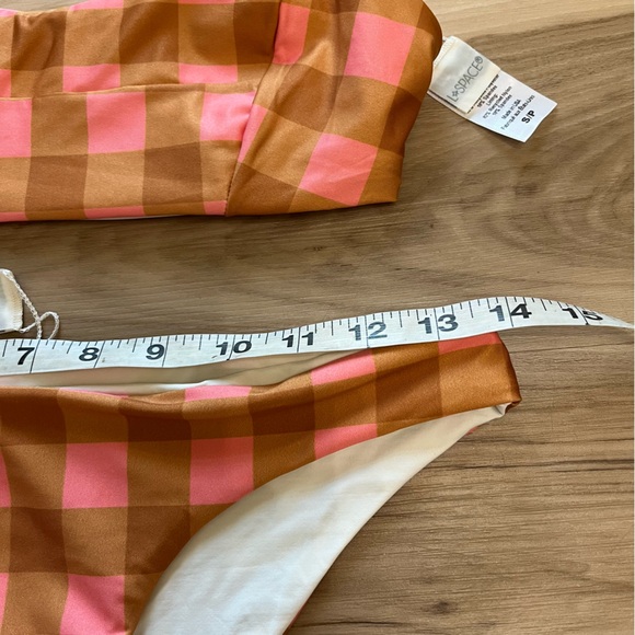 🆕 L * SPACE   SEAESTA SEASIDE GINGHAM WOMEN'S TWO PIECE SWIMSUIT / JESS TOP - Picture 11 of 11